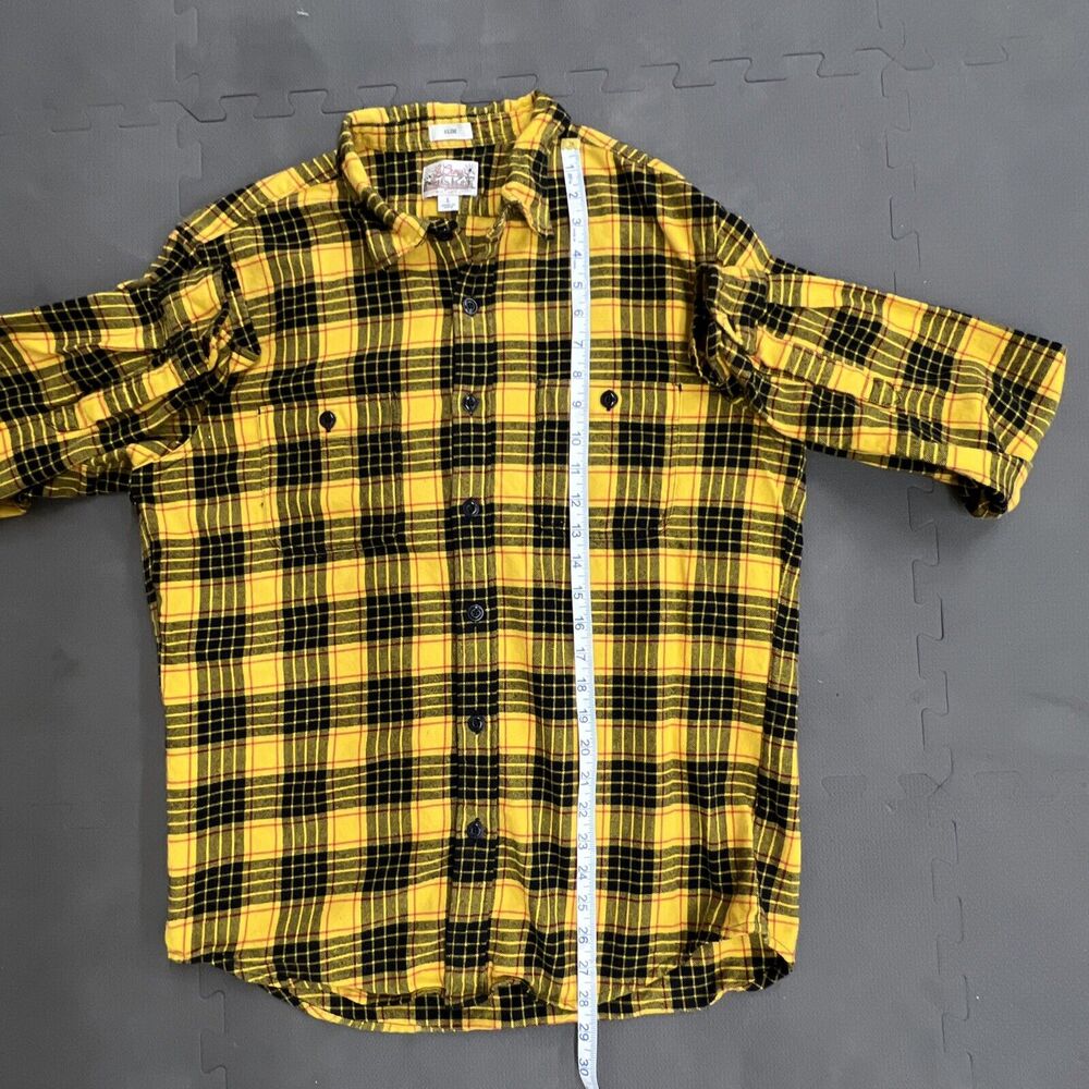 (3) J. Crew Mens Mid-Weight Flannel Shirt Plaid Button Down Slim Fit Large Chrty - Picture 10 of 16